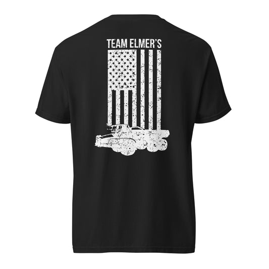 Team Elmer's Haul Truck Flag | Unisex Heavyweight T-Shirt