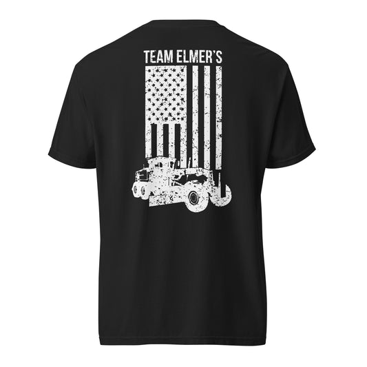 Team Elmer's Grader Flag | Unisex Heavyweight T-Shirt