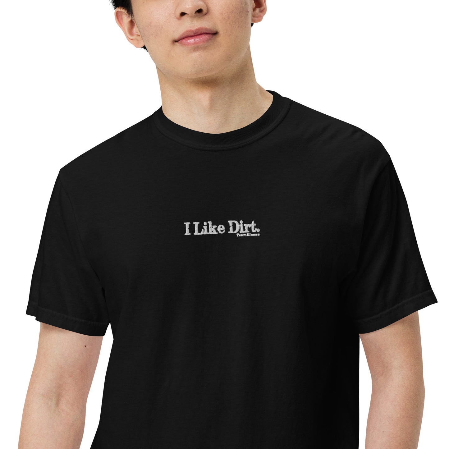 I Like Dirt Embroidered Unisex Garment-Dyed Heavyweight T-Shirt