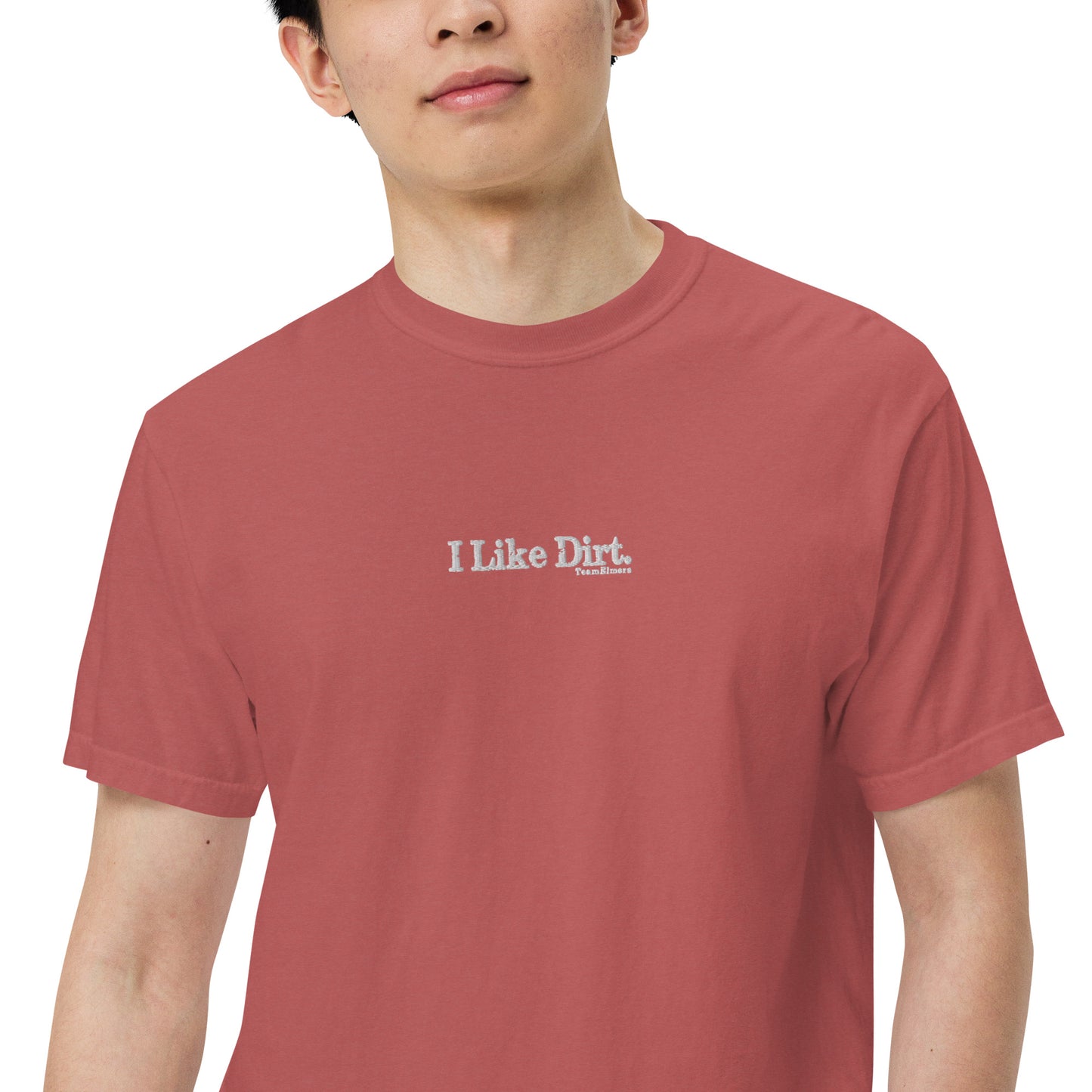 I Like Dirt Embroidered Unisex Garment-Dyed Heavyweight T-Shirt