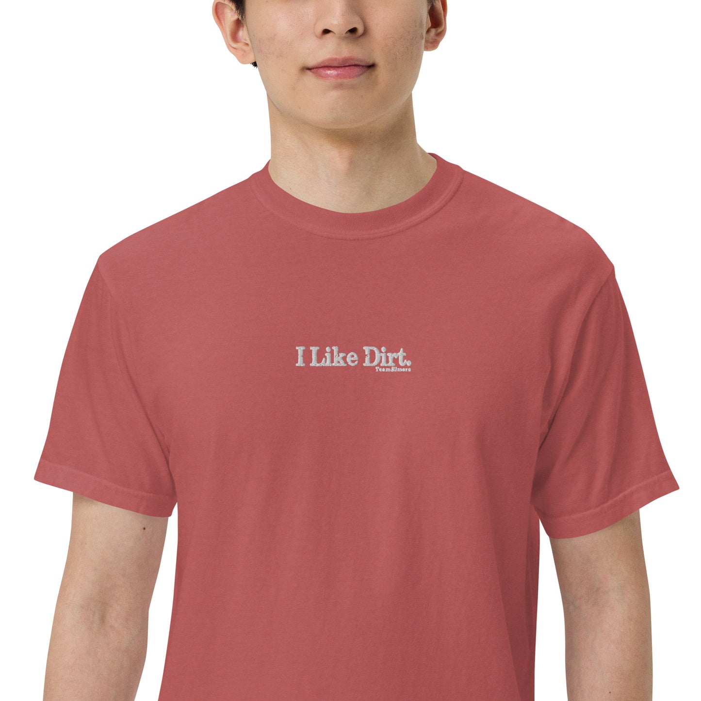 I Like Dirt Embroidered Unisex Garment-Dyed Heavyweight T-Shirt