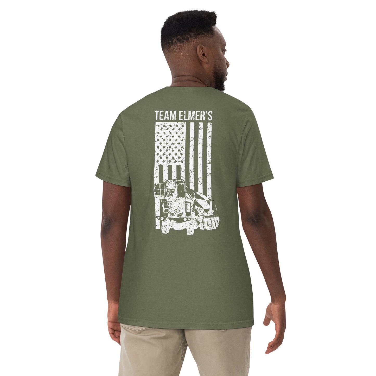 Team Elmer's Concrete Mixer Flag | Unisex Heavyweight T-Shirt