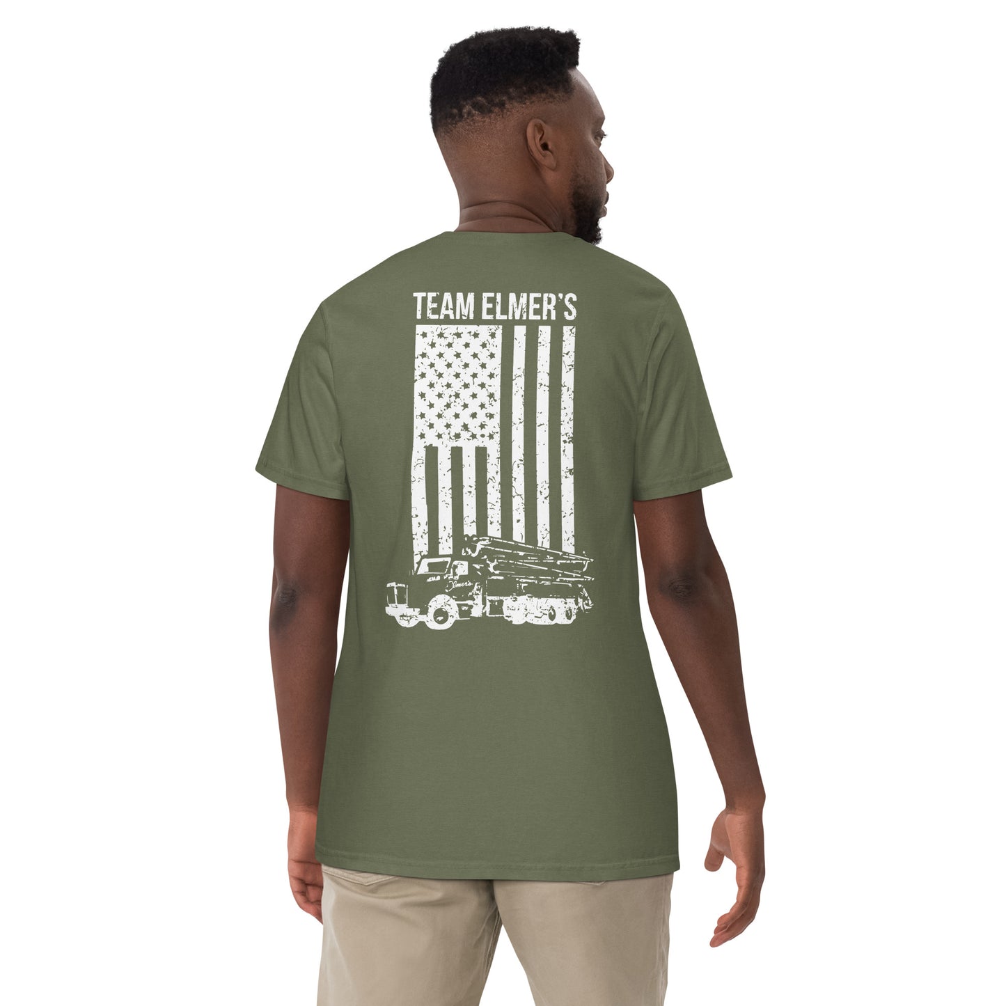 Team Elmer's Pump Truck Flag | Unisex Heavyweight T-Shirt