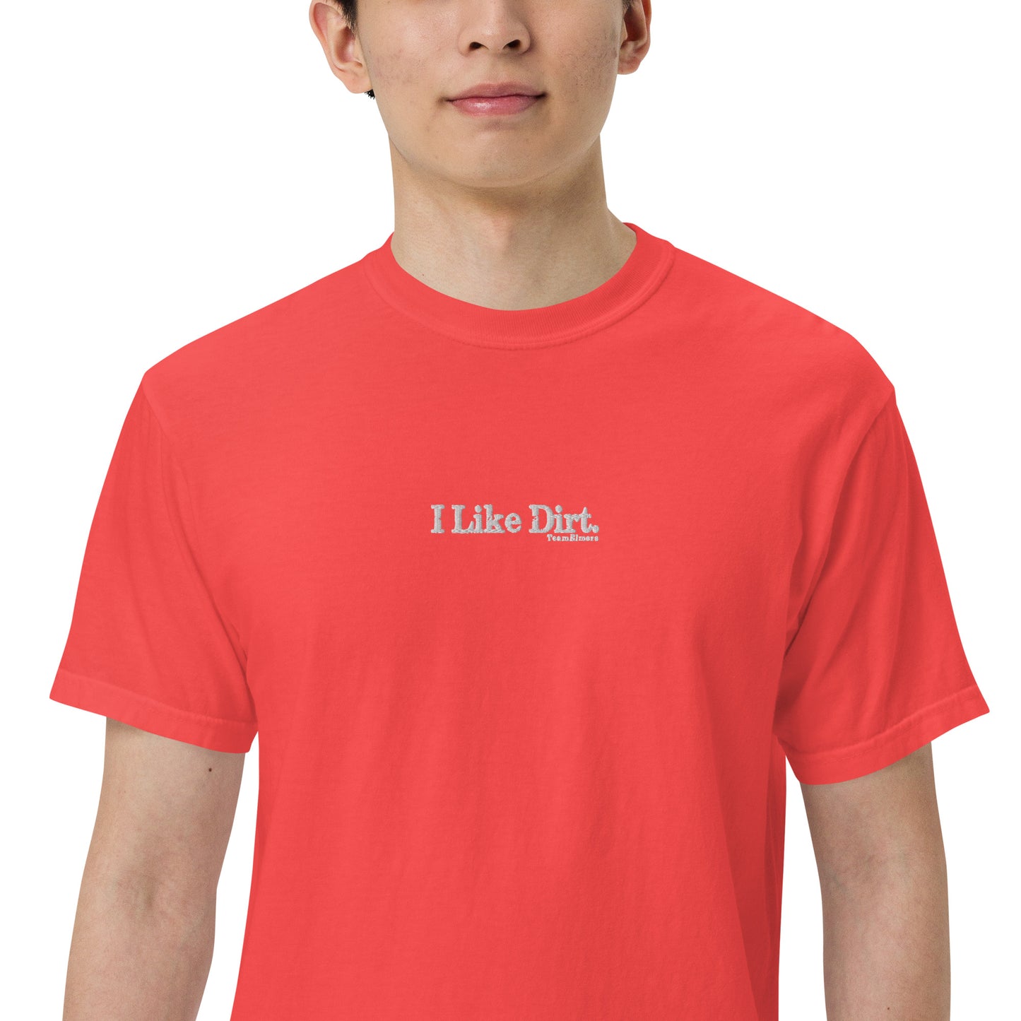 I Like Dirt Embroidered Unisex Garment-Dyed Heavyweight T-Shirt