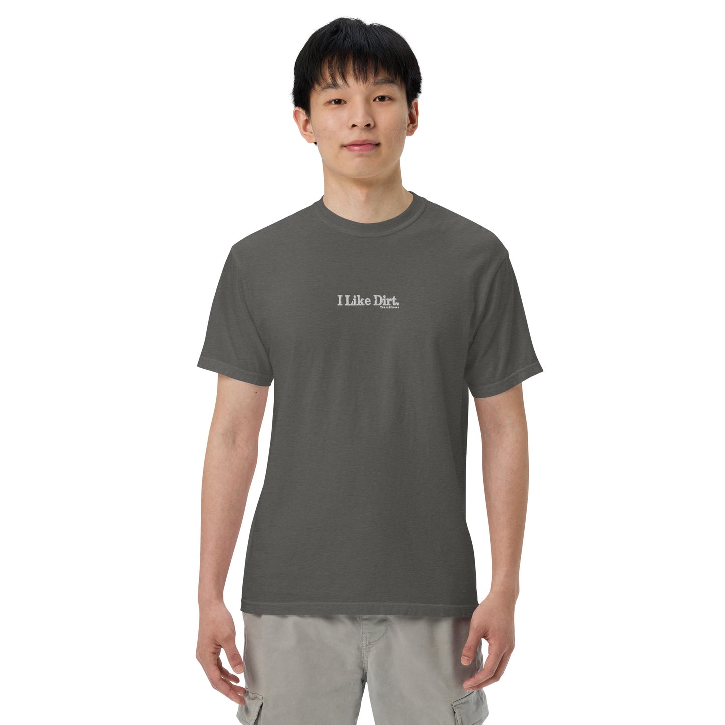 I Like Dirt Embroidered Unisex Garment-Dyed Heavyweight T-Shirt