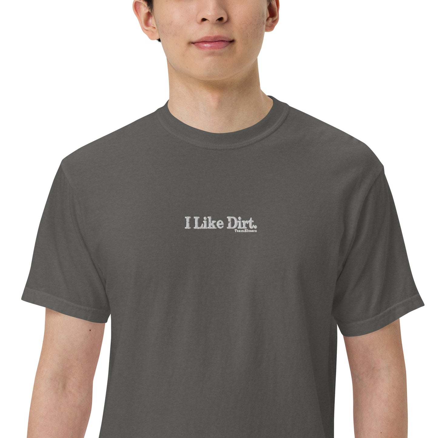 I Like Dirt Embroidered Unisex Garment-Dyed Heavyweight T-Shirt