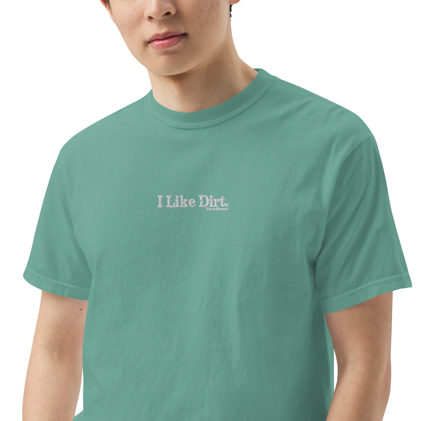 I Like Dirt Embroidered Unisex Garment-Dyed Heavyweight T-Shirt