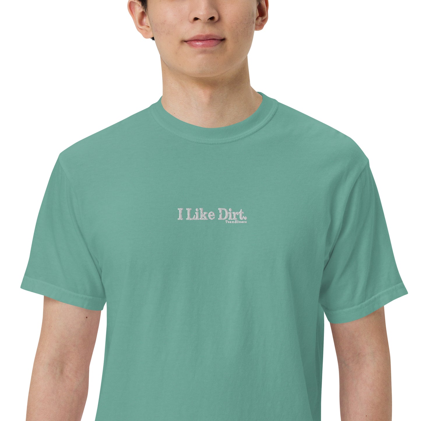 I Like Dirt Embroidered Unisex Garment-Dyed Heavyweight T-Shirt