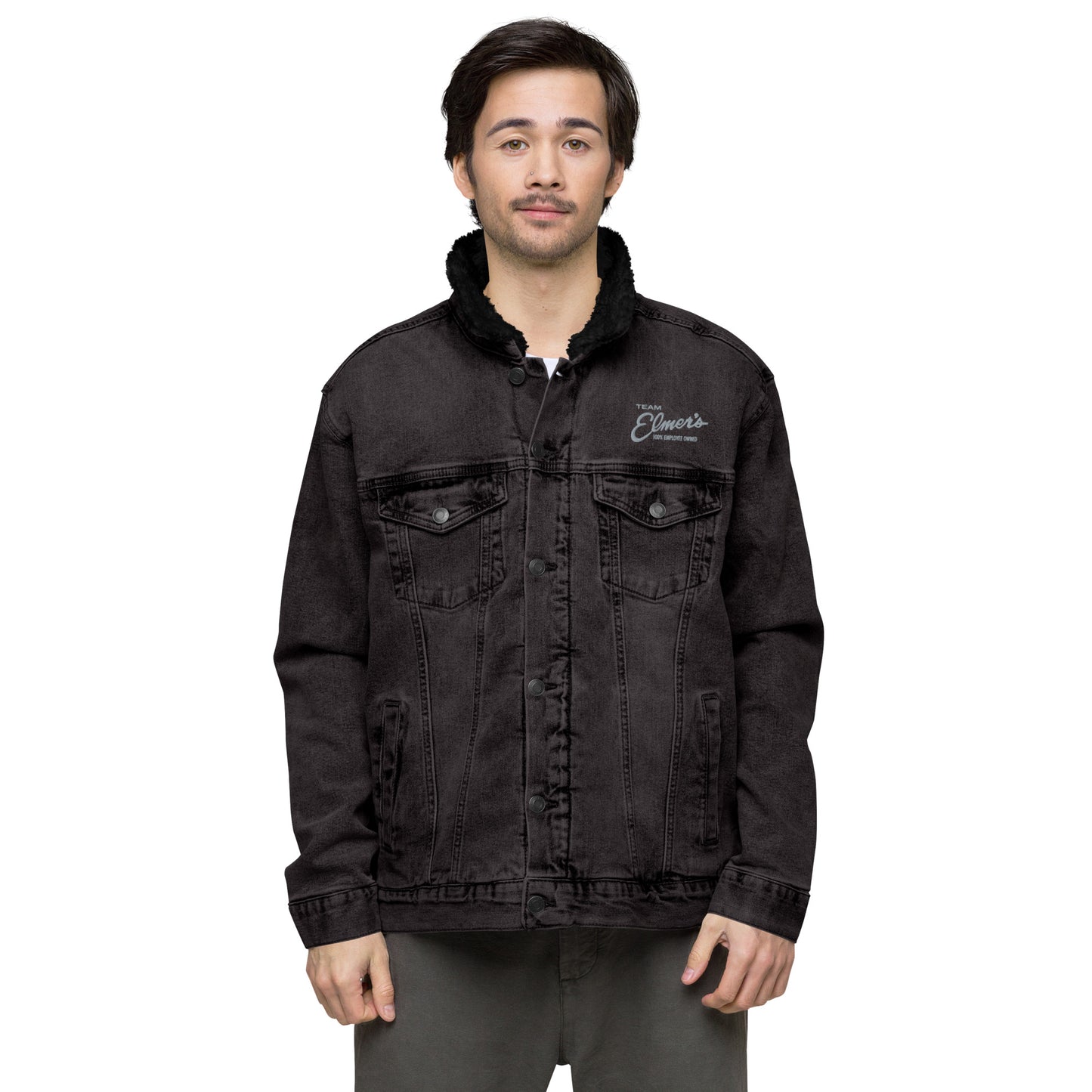 Team Elmer's Unisex Denim Sherpa Jacket