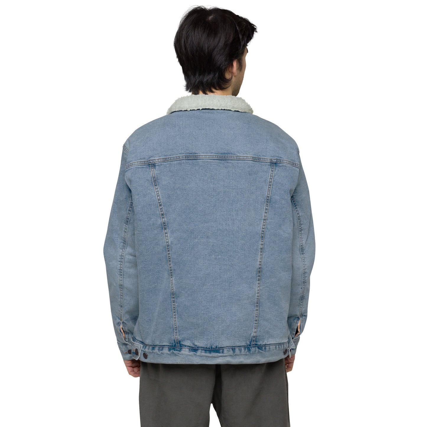 Team Elmer's Unisex Denim Sherpa Jacket