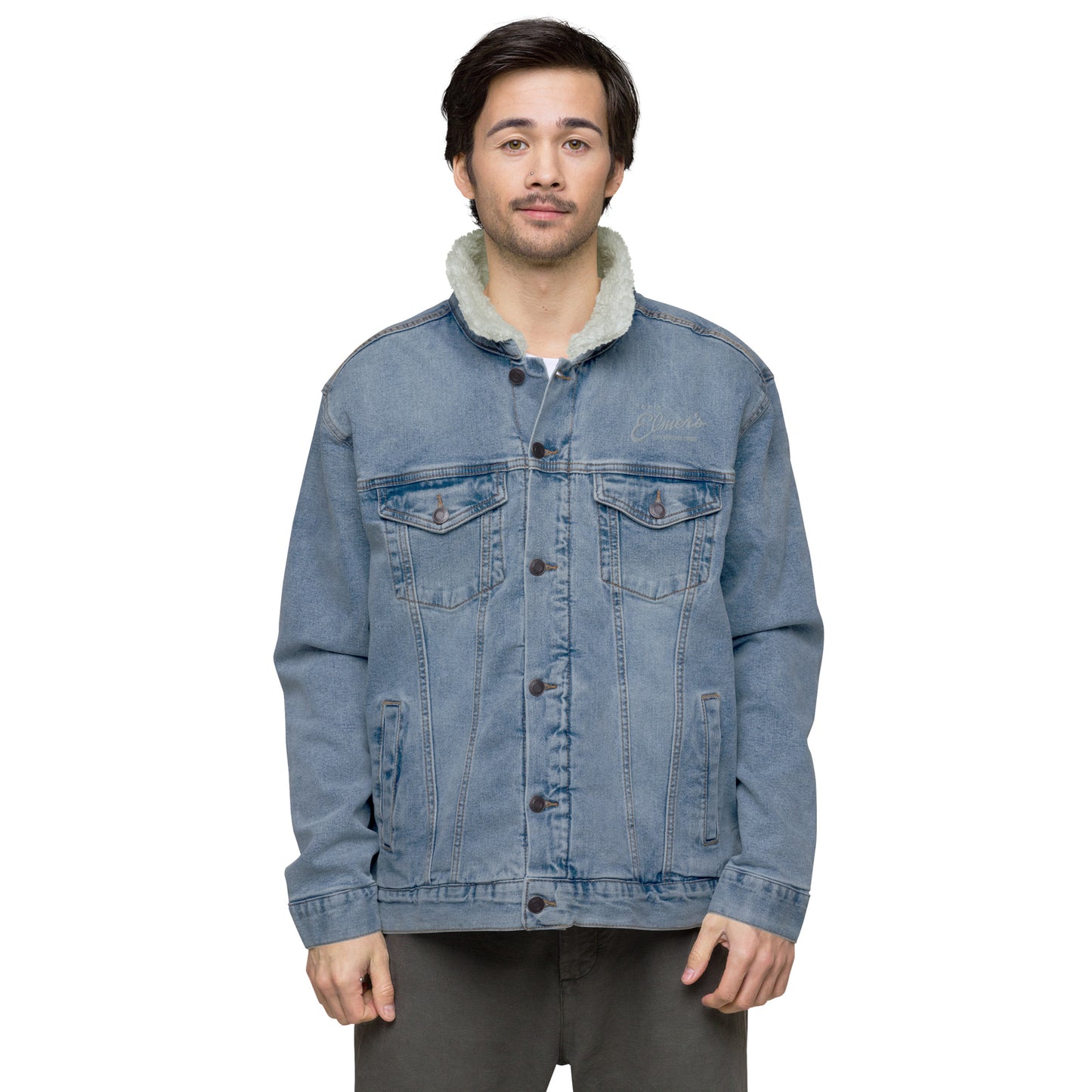 Team Elmer's Unisex Denim Sherpa Jacket