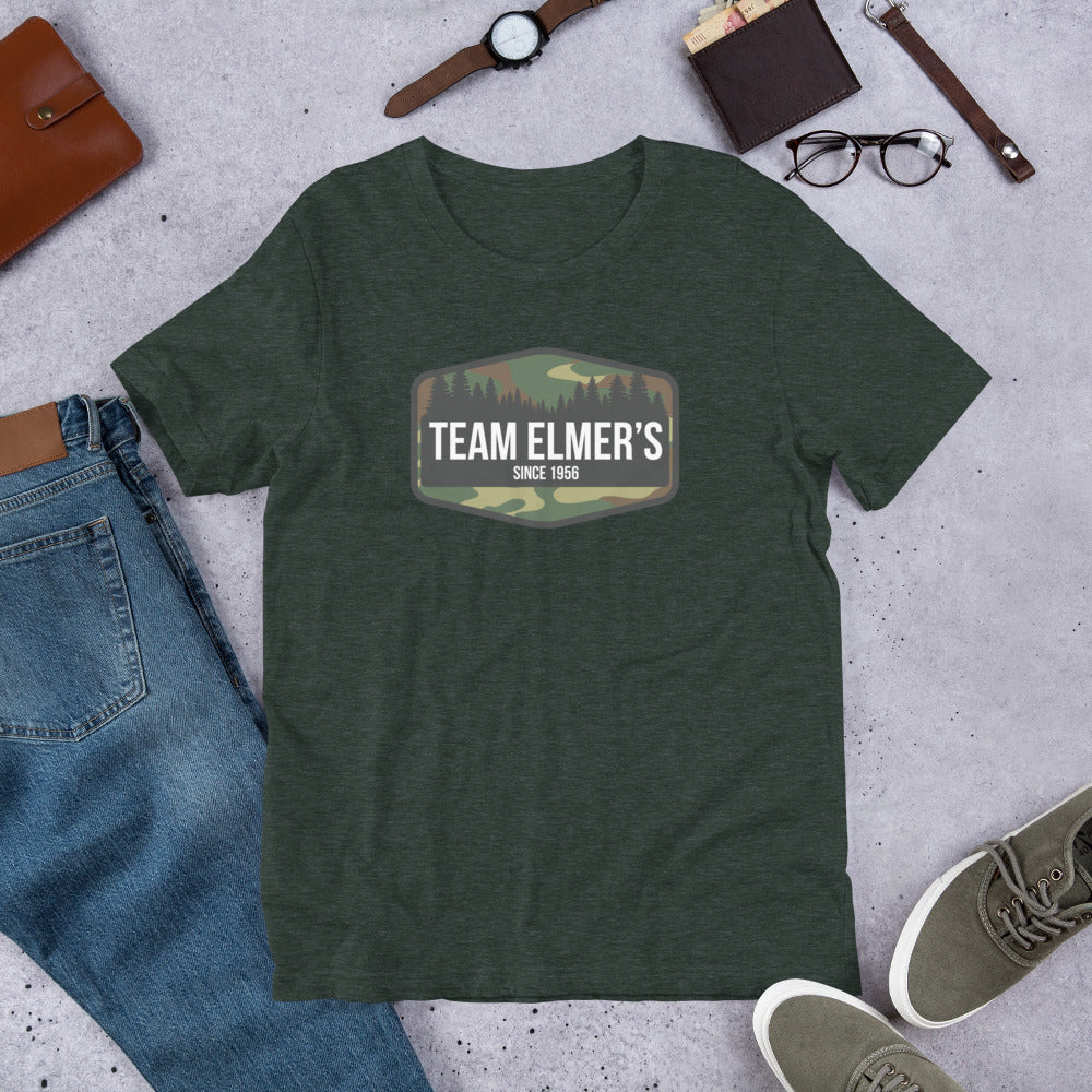 Team Elmer's Traditional Camo Unisex T-Shirt