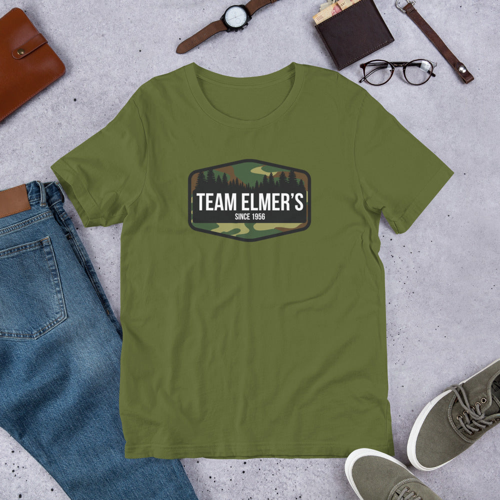 Team Elmer's Traditional Camo Unisex T-Shirt