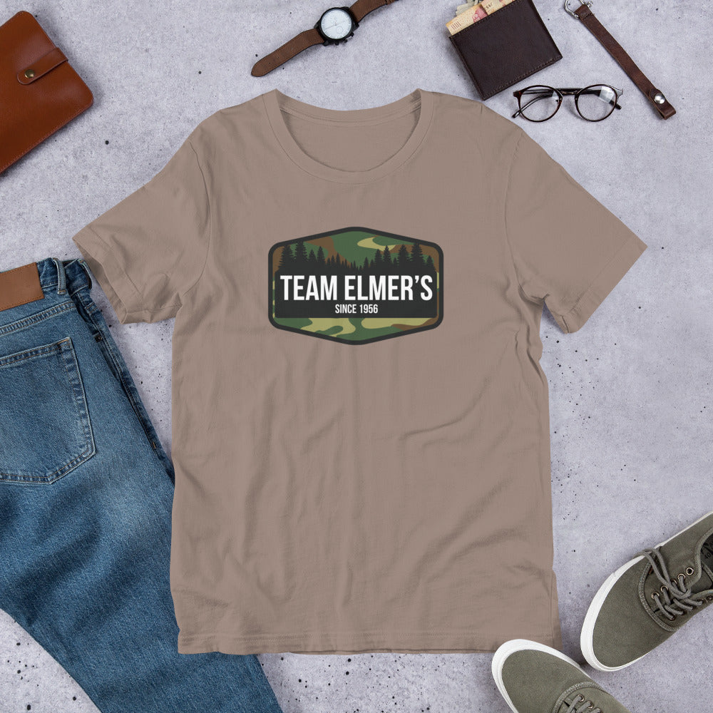 Team Elmer's Traditional Camo Unisex T-Shirt