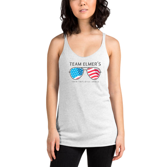 Team Elmer's Americana Women's Racerback Tank