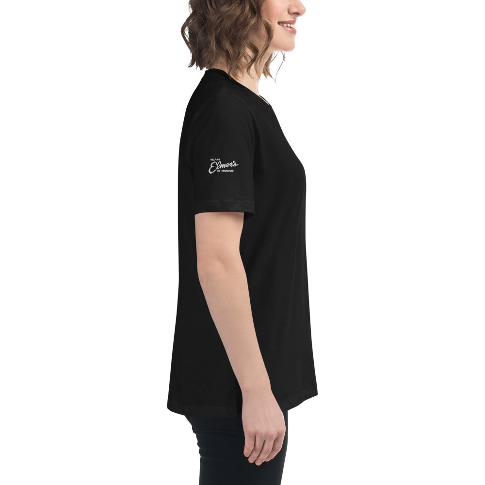 Embroidered Crane Women's Relaxed T-Shirt