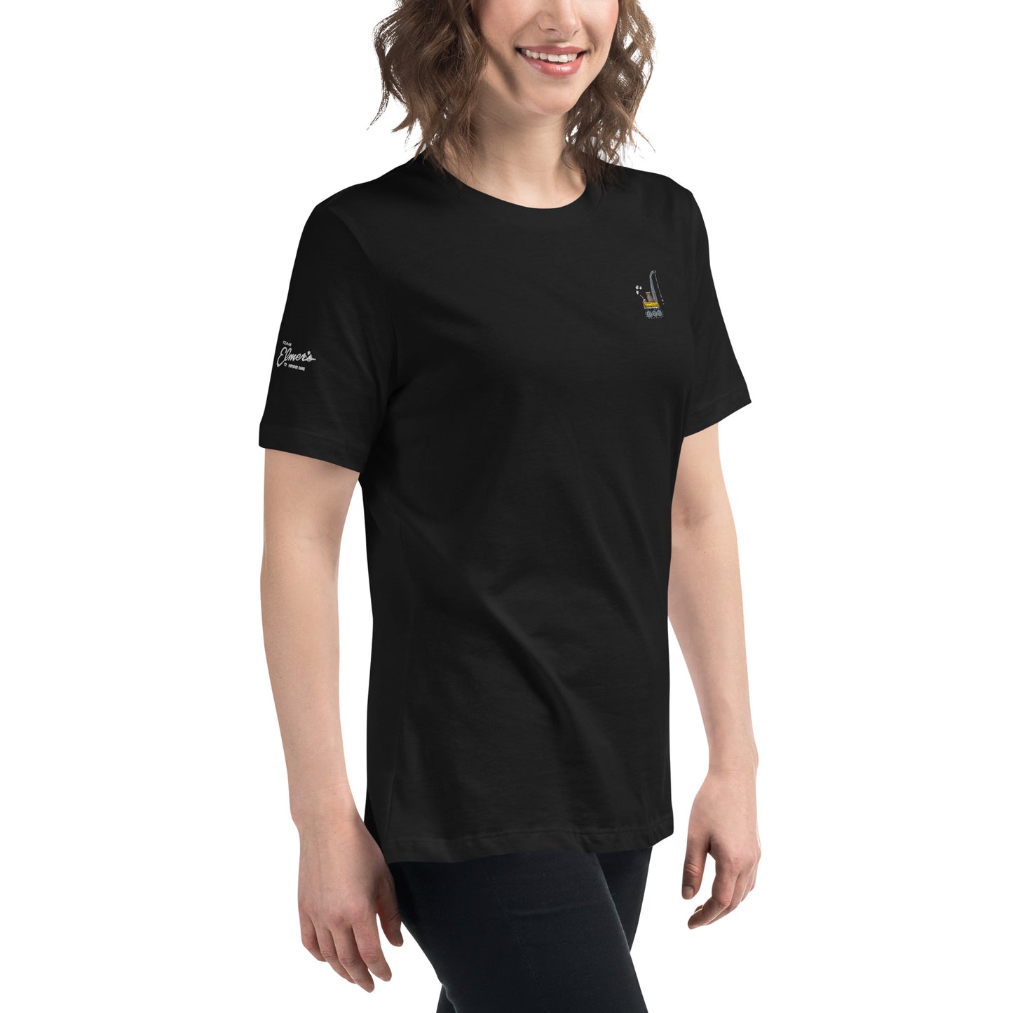 Embroidered Crane Women's Relaxed T-Shirt