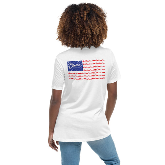 Team Elmer's Red, White & Crew | Women's Relaxed T-Shirt