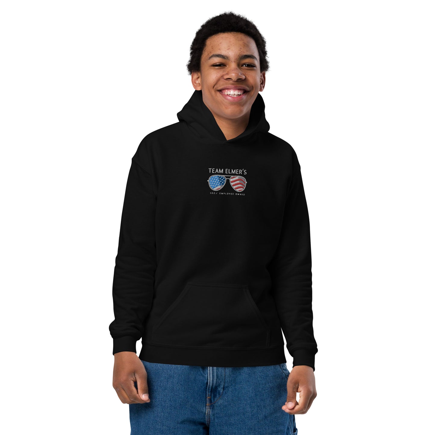 Team Elmer's Americana Unisex Youth Heavy Blend Hoodie