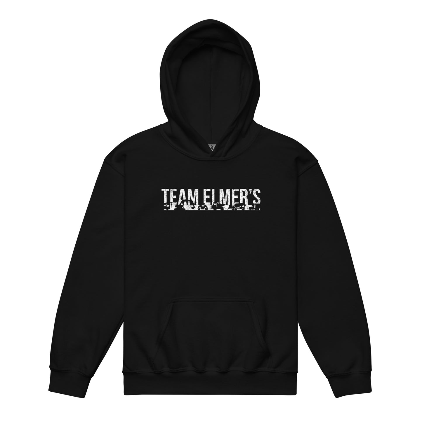 Team Elmer's Equipment Logo Youth Heavy Blend Hoodie