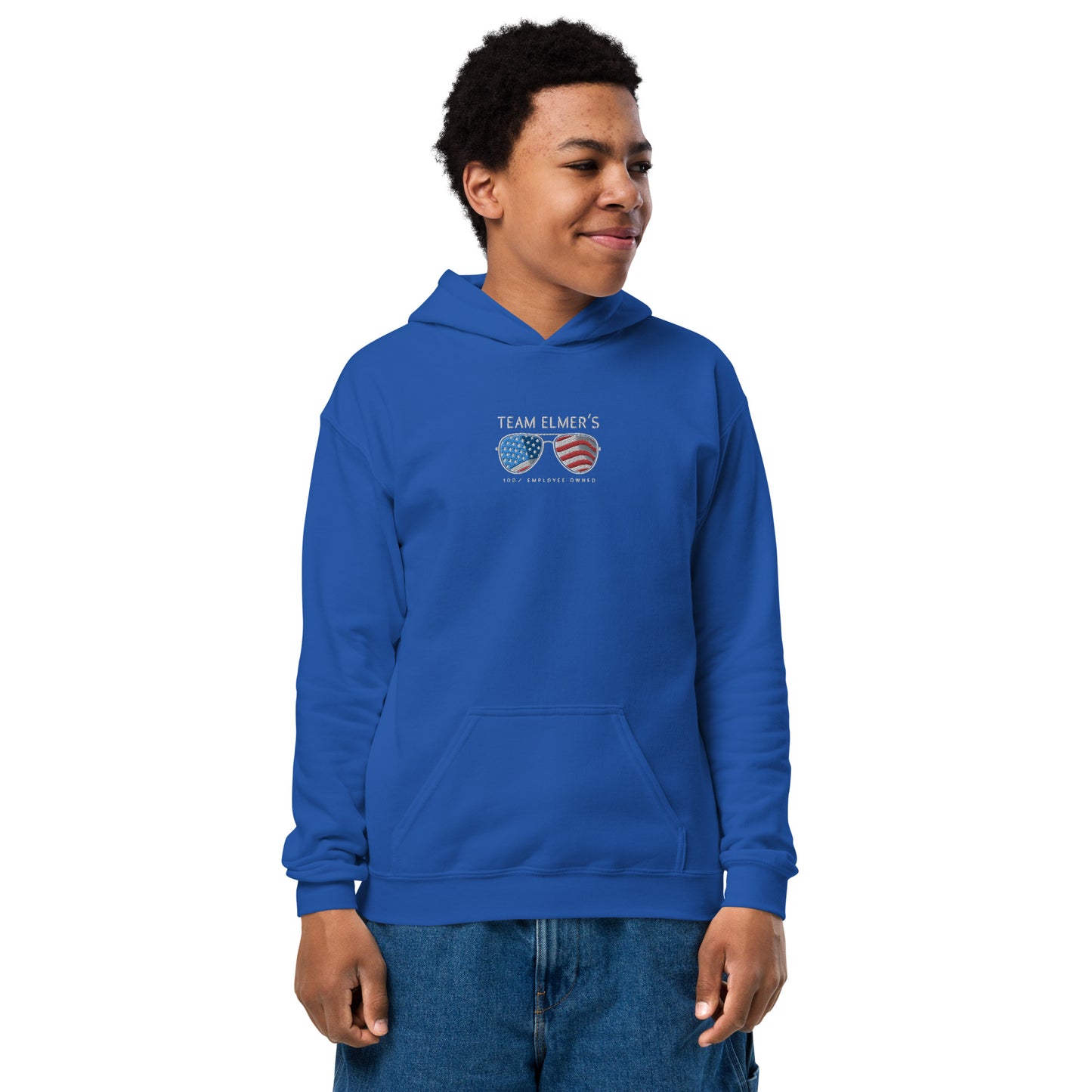 Team Elmer's Americana Unisex Youth Heavy Blend Hoodie