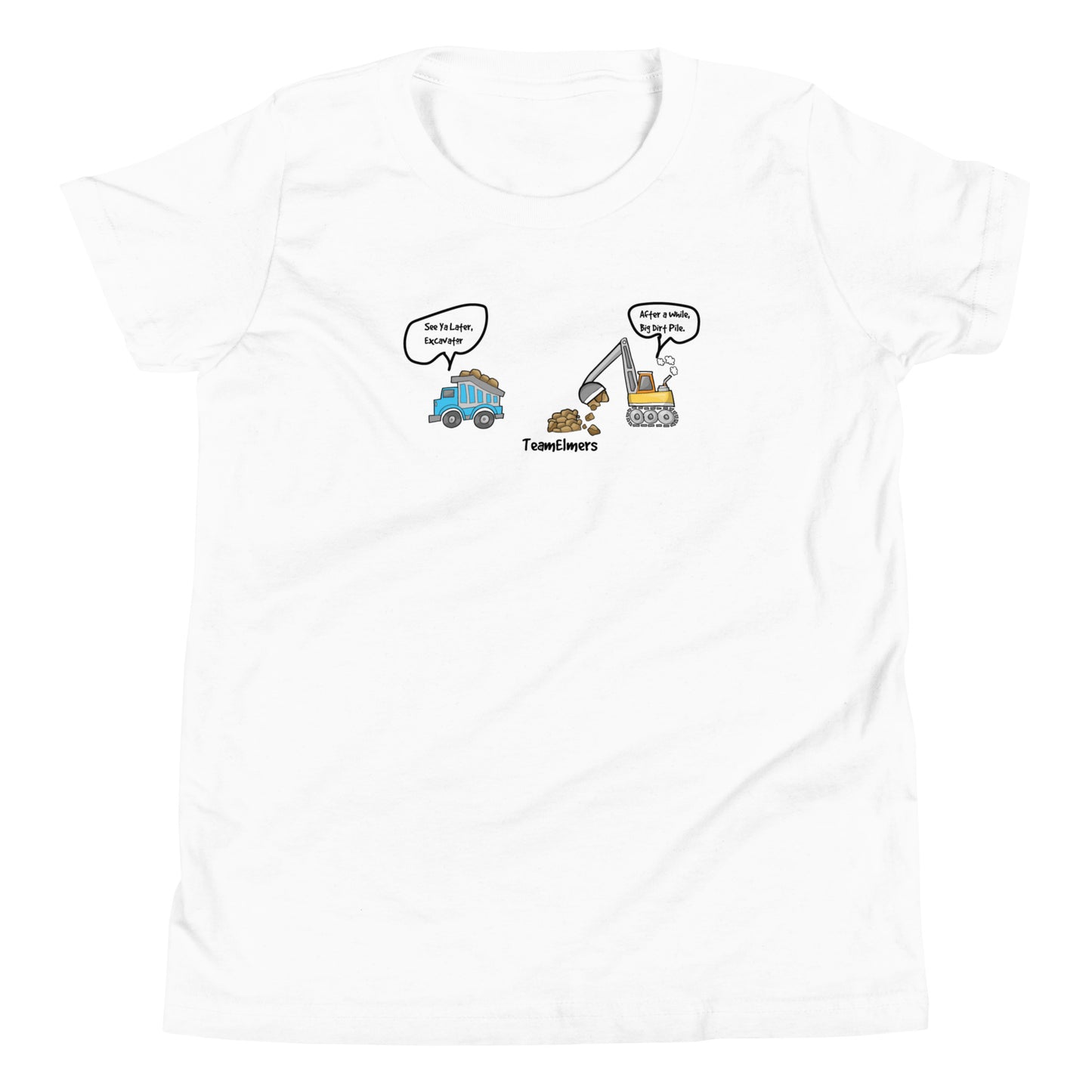 See Ya Later Excavator Cartoon Unisex Youth T-Shirt