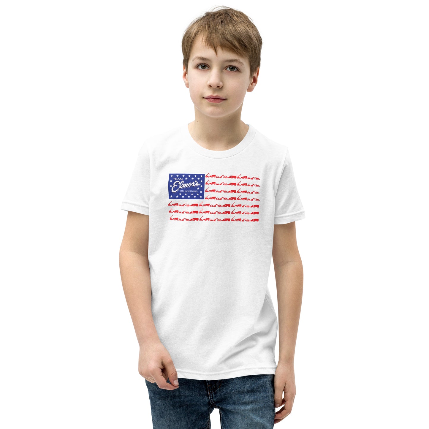 Team Elmer's Red, White & Crew | Youth Short Sleeve T-Shirt